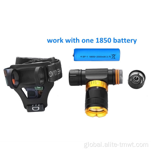 Underwater Flashlight waterproof IP68 diving head lamp T6 LED 18650 underwater headlamp Factory